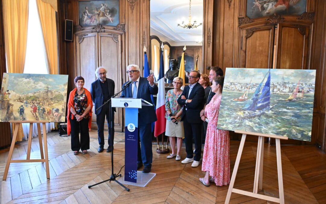 Michel Chemin expose son amour du cyclisme à l’hôtel de ville